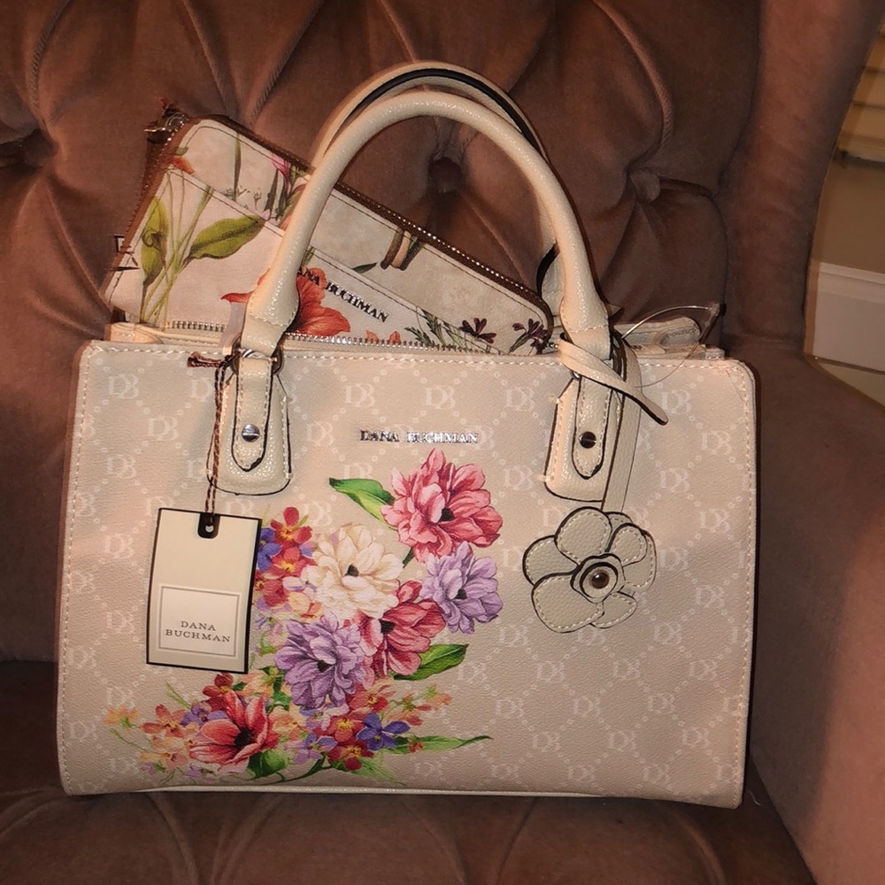 Dana Buchman floral bag